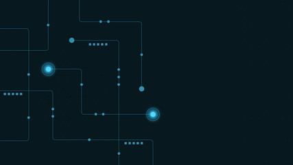 Obraz premium Abstract geometric connect lines and dots.Simple technology graphic background.Illustration Vector design Network and Connection concept.