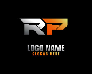 RP Initial letter logo template vector