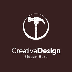 Hammer Icon in trendy flat style isolated, Hammer Icon Vector Template