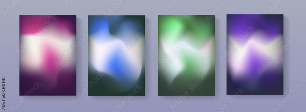 Poster abstract vibrant colorful gradient background illustration vector design. modern fluid backdrops.