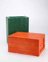 color wood boxes