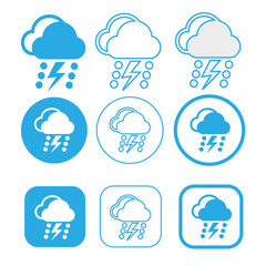 Obraz premium Simple Cloud icon sign symbol