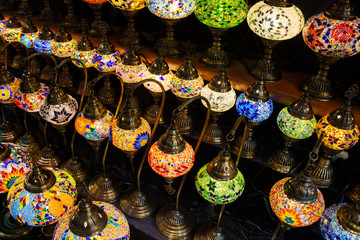  Ottoman style mosaic  lamps from Grand Bazaar of Istanbul