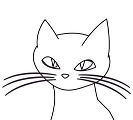 cat happy halloween celebration design