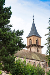 Fototapeta na wymiar Church Saint Gregoire in Ribeauville, France