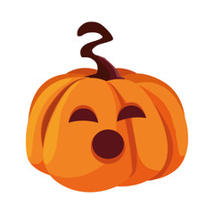 pumpkin happy halloween celebration design