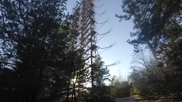 Chernobyl shoots from ground and above,Star Wormwood, Kopachi village and check it's kindergarten,  new sarcophagus of Reactor #4 , Red Forest and Pripyat road sign, swimming pool, Duga 3