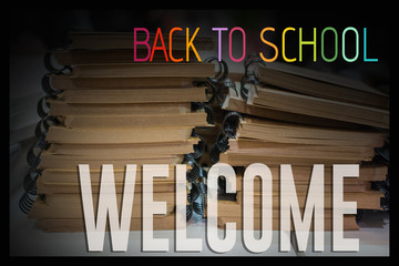 Stack of books as  Education and  business concept