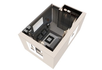 Obraz premium bedroom, interior visualization, 3D illustration