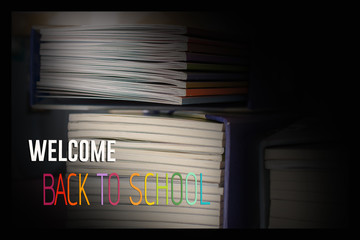 Stack of books as  Education and  business concept