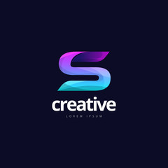 Vibrant Trendy Colorful Creative Letter S Logo