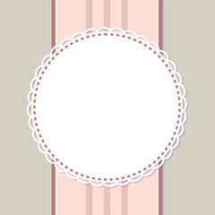 Pastel color gentle posters with round frames and ornaments. Vector invitations and greeting cards design with spare place for text, cover templates