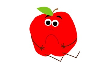 jabłko, dziecko, czerwone, miłość, zdrowie, smutne, bajka, opowiada, boli, brzuch, zdrowie, szpital, dzieci, liść, jesień, zbiory, edukacja, szkoła