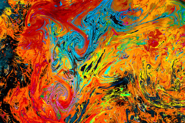 Abstract grunge art background texture with colorful paint splashes