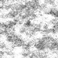 Black-white, monochrome grunge texture - chaotic, distress, vintage, weathered effect. Old repetitive template, print, decor, element. Design for backgrounds, wallpapers, covers and packaging
