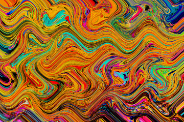 Abstract grunge art background texture with colorful paint splashes.