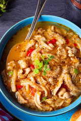 flaczki - fresh and spicy tripe soup with herbs