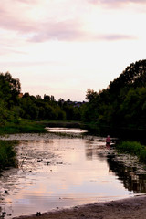 Fototapeta premium Beautiful evening sunsets and morning sunrises