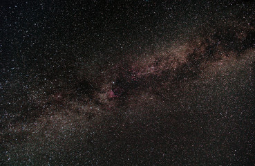 Milky Way and starry sky background, Cygnus	