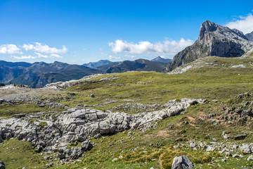 Fuente De in the in mountains of Picos de Europa, Cantabria, Spain