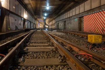 Fototapeta na wymiar Frankfurt U-Bahn-Tunnel 