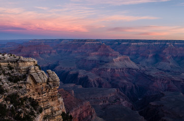 Fototapeta na wymiar sunset in grand canyon