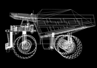 big mining dump truck