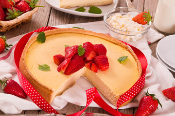 Strawberry cheesecake.