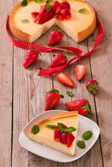 Strawberry cheesecake.