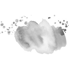 Abstract watercolor grayscale background. Vector illustration. Grunge texture for cards and flyers design. A model for the creation of digital brushes