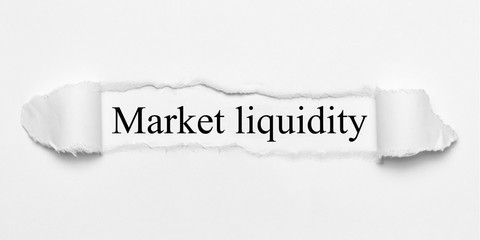 Obraz premium Market liquidity