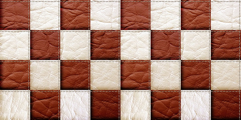 leather and jeans patchwork background