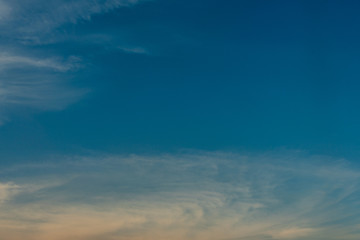 Fototapeta premium Fantastic soft white clouds against blue sky