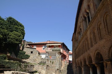 Fototapeta premium Macédoine du Nord : Cathédrale Svetina Sofija (Ohrid)