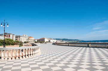  View of Terrazza Mascagni, Livorno, Tuscany, Italy