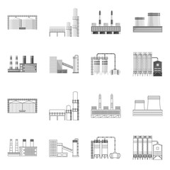 Vector illustration of production and structure symbol. Collection of production and technology vector icon for stock.