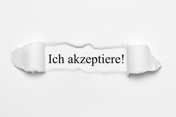 Ich akzeptiere! 
