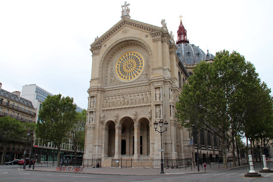 saint-augustin church in paris (france) 