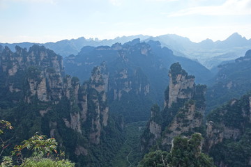 Fototapeta premium Monts Huangshan ciel nuageux