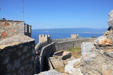 Fototapeta na wymiar Macédoine du Nord : Forteresse du Tsar Samuel (Ohrid)