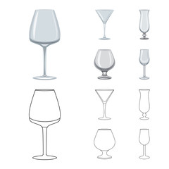 Isolated object of form and celebration symbol. Collection of form and volume stock symbol for web.