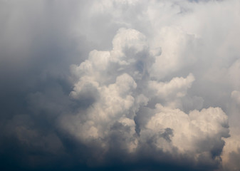 Cumulonimbus clouds, dramatic sky, amazing sky.