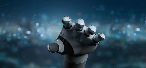 View of a Robot Hand Cyborg - 3d rendering