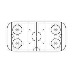 Isolated object of stadium and hockey logo. Set of stadium and ice vector icon for stock.