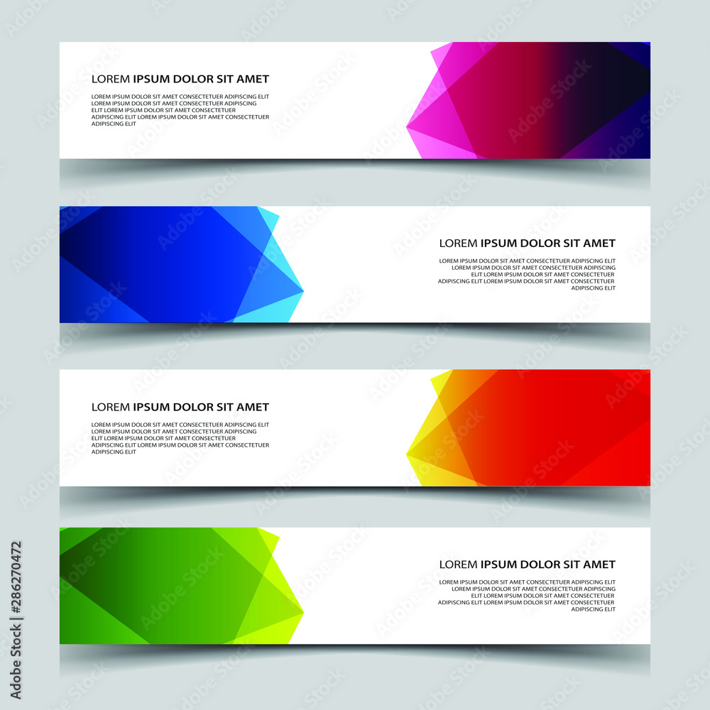 Wall mural vector abstract banner web template