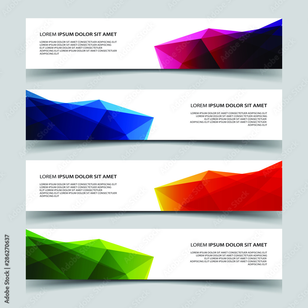Wall mural vector abstract banner web template