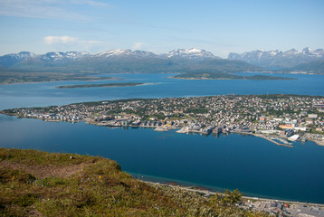 Naklejka na ściany i meble Landschaft Tromsø, Norwegen