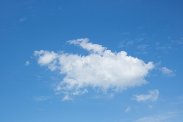 Naklejka na ściany i meble one cloud in blue sky