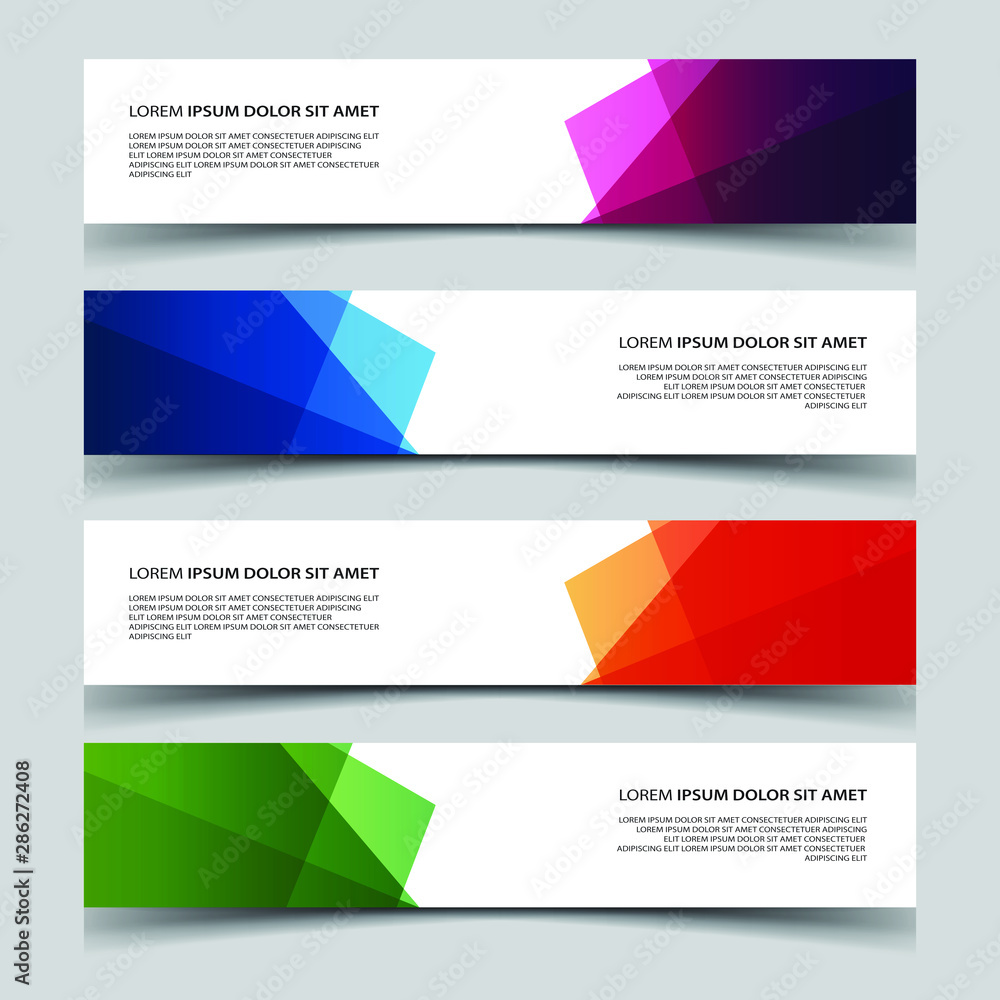 Wall mural vector abstract banner web template