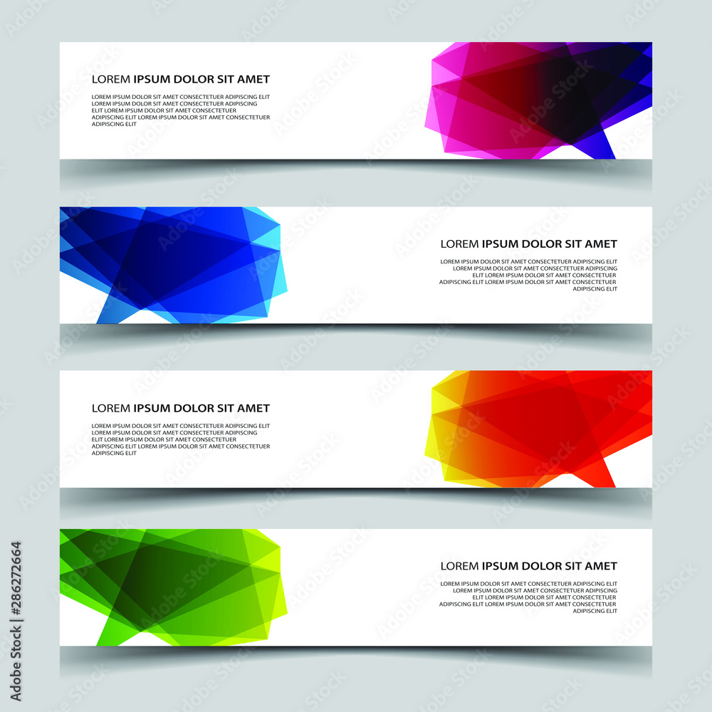Wall mural vector abstract banner web template